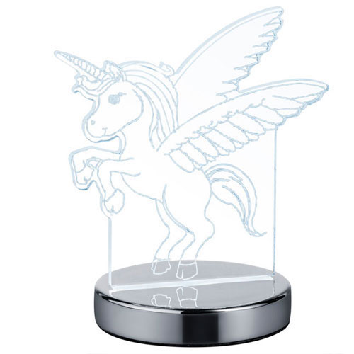 Lámpara Sobremesa 3D Led Unicornio 17 x 17 x 12 cm