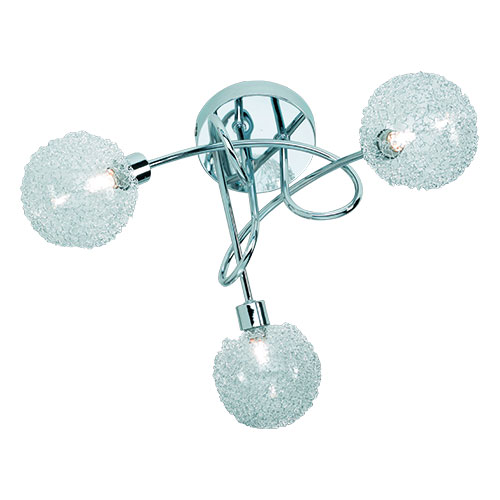 Lámpara – Plafón Ball 3 Luces Cromado